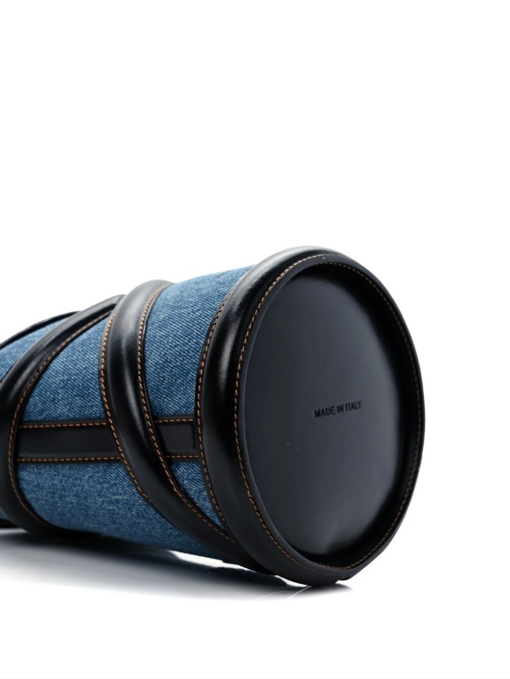 ALEXANDER McQUEEN Denim & Calfskin The Curve Small Shoulder| Crossbody - Picture 6 of 9